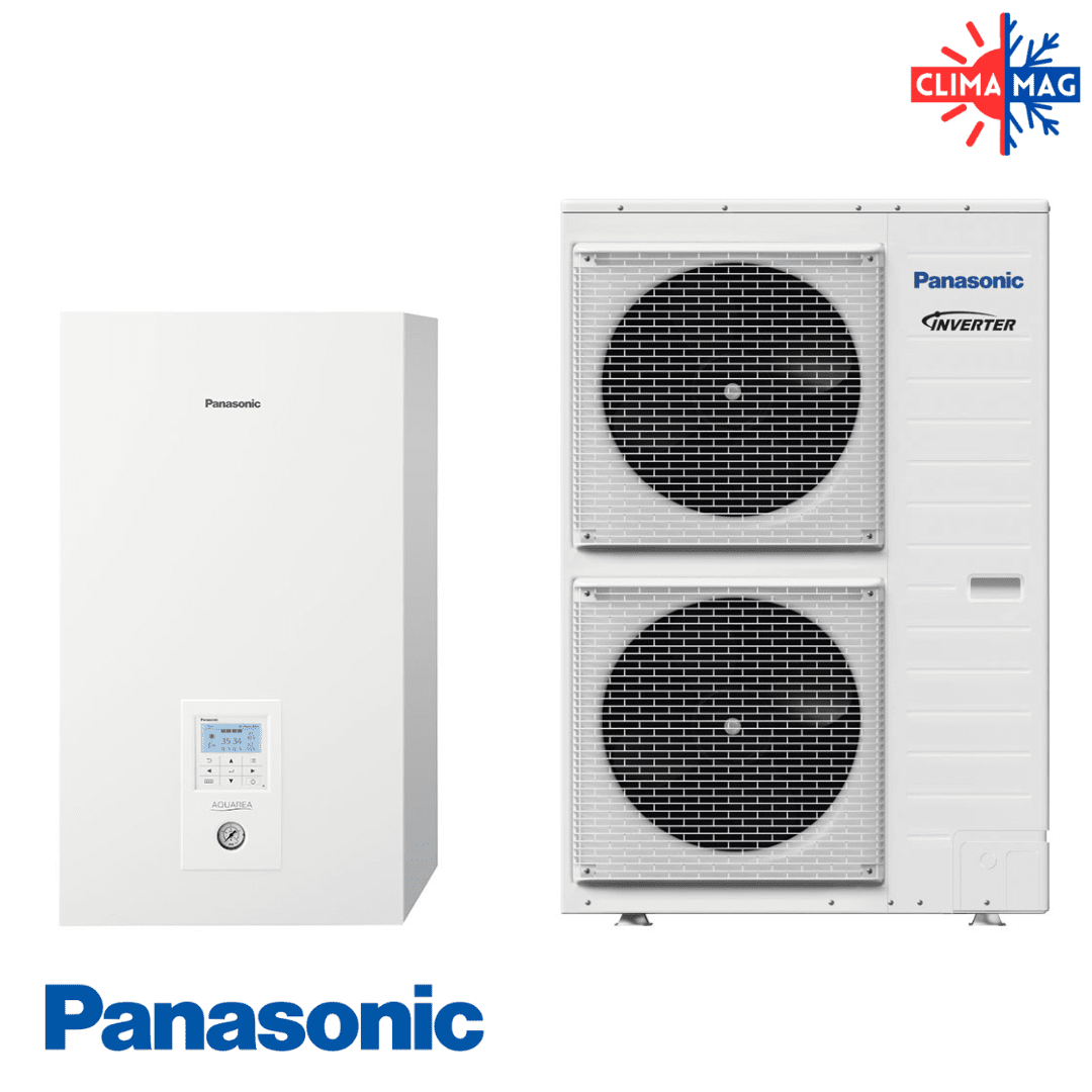 Термопомпа Panasonic Aquarea T-CAP WH-SXC09H3E5 WH-UX09HE5, 9 kW, отопление, охлаждане и БГВ