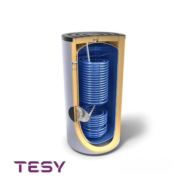 Стоящ бойлер TESY с две двойно навити серпентини