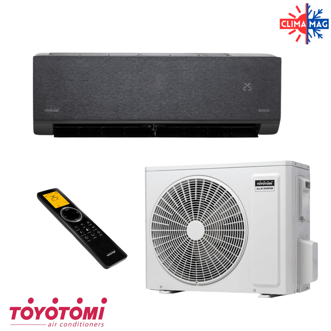 Инверторен Инверторен климатик TOYOTOMI Gosai Shadow Black GTN/GTG-24CMB, 24 000 BTU , А+++TOYOTOMI Gosai Shadow Black GTN/GTG-18CMB, 18 000 BTU , А++